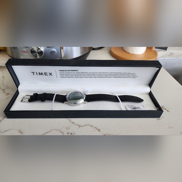 Slightly Used Timex Marlin® Automatic 40mm Leather Strap Watch (TW2V44600) - Picture 13 of 15